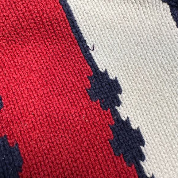 Vintage 1990’s Striped Cotton Grandpa Sweater - Picture 3 of 7